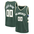 Fenge Custom M.Bucks Green Fast Break Jerseys - Icon Edition