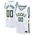 Fenge Custom M.Bucks White Fast Break Jerseys - Association Edition