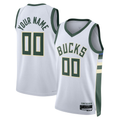 Fenge Custom M.Bucks White Swingman Jerseys - Association Edition