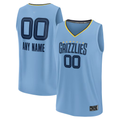 Fenge Custom M.Grizzlies Light Blue Fast Break Stitched Jerseys- Statement Edition