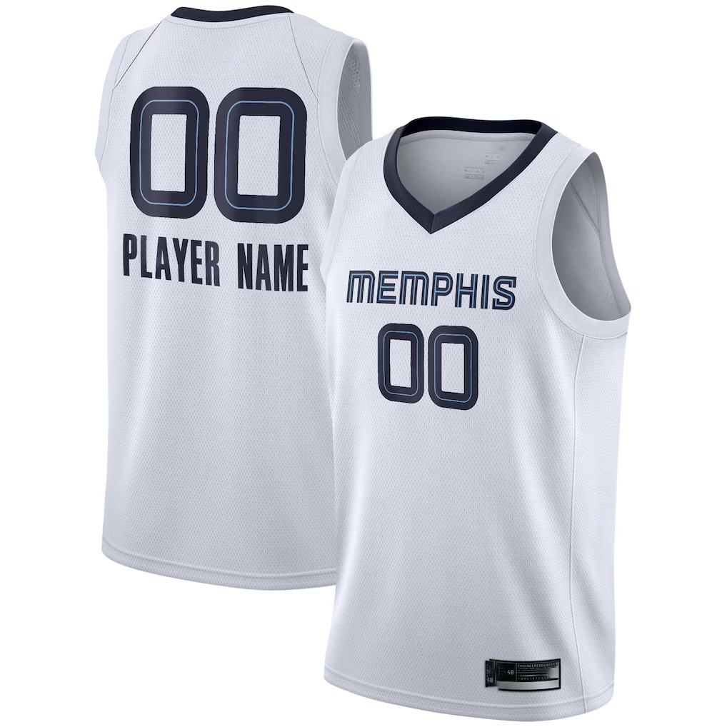 Fenge Custom M.Grizzlies White 2020-2021 Swingman Stitched Jerseys - Association Edition
