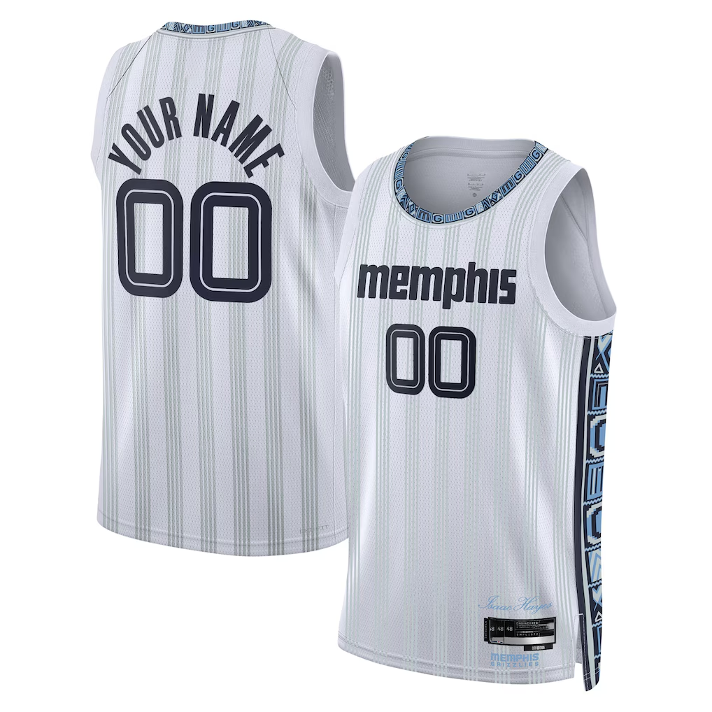 Fenge Custom M.Grizzlies White 2025-2026 City Edition Swingman Stitched Jerseys