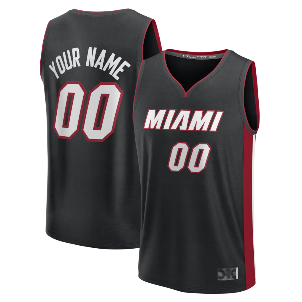 Fenge Custom M.Heat Black Fast Break Jerseys - Icon Edition