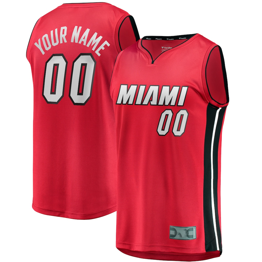 Fenge Custom M.Heat Red Fast Break Jerseys - Statement Edition