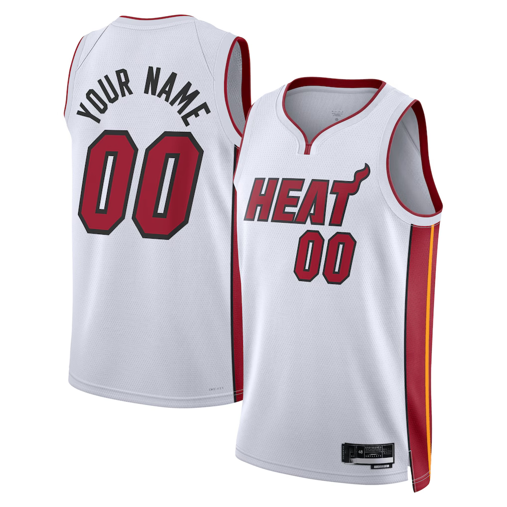 Fenge Custom M.Heat White Swingman Jerseys - Association Edition