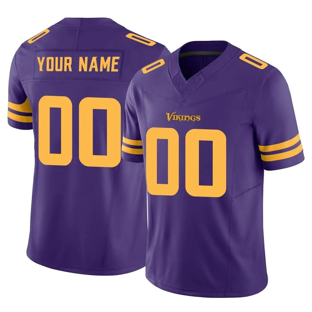 Fenge Custom MN.Vikings Purple Limited Alternate Vapor F.U.S.E. Home Game Any Name & Numbers Stitched Jerseys