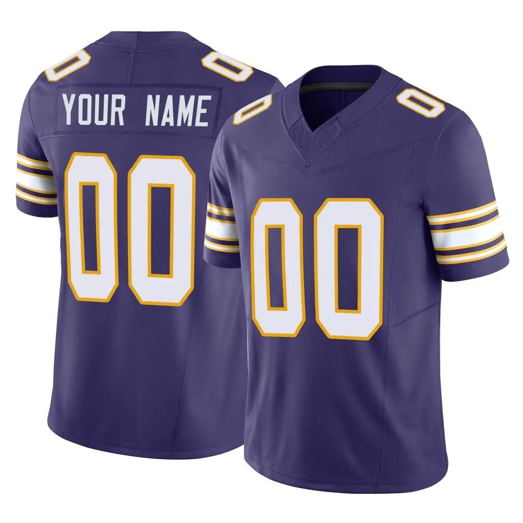 Fenge Custom MN.Vikings Purple Limited Classic Vapor F.U.S.E. Home Game Any Name & Numbers Stitched Jerseys