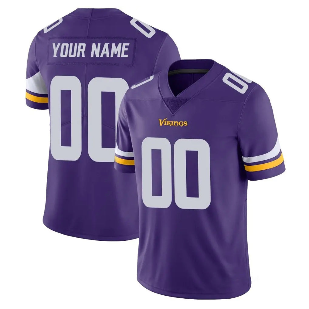 Fenge Custom MN.Vikings Purple Limited Vapor Untouchable Home Game Any Name & Numbers Stitched Jerseys