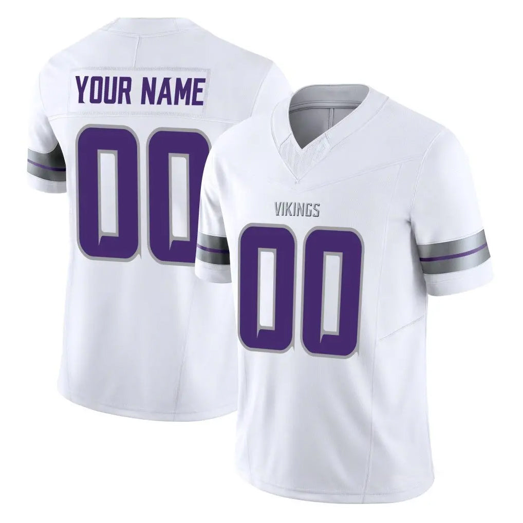 Fenge Custom MN.Vikings White Limited Alternate Vapor F.U.S.E. Home Game Any Name & Numbers Stitched Jerseys