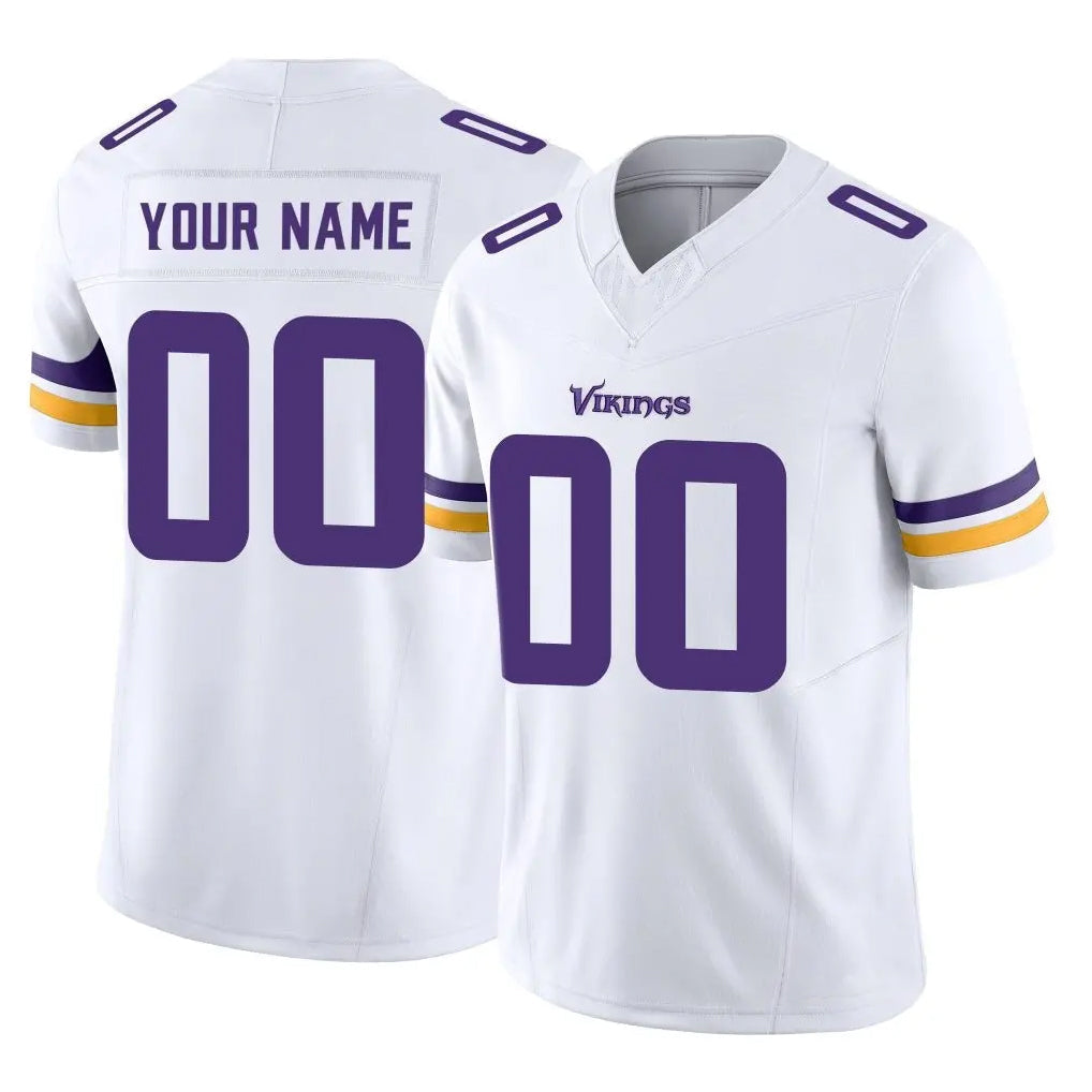 Fenge Custom MN.Vikings White Limited Vapor F.U.S.E. Home Game Any Name & Numbers Stitched Jerseys