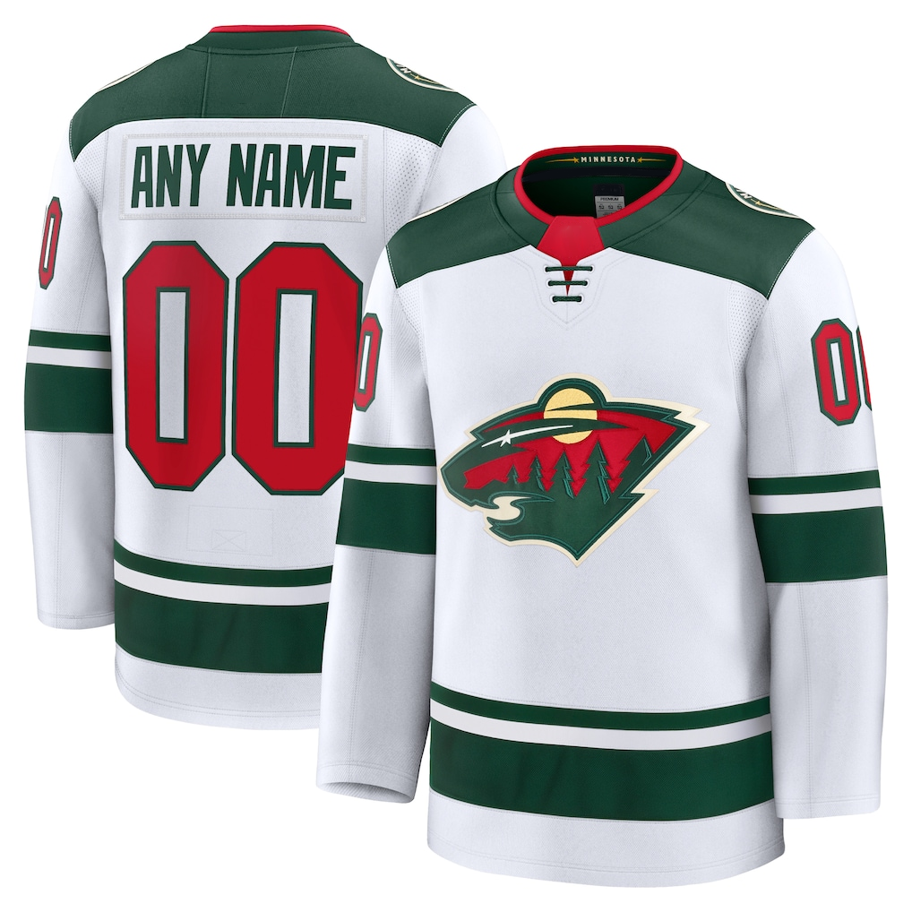 Fenge Custom M.Wild White Away Premium Jerseys