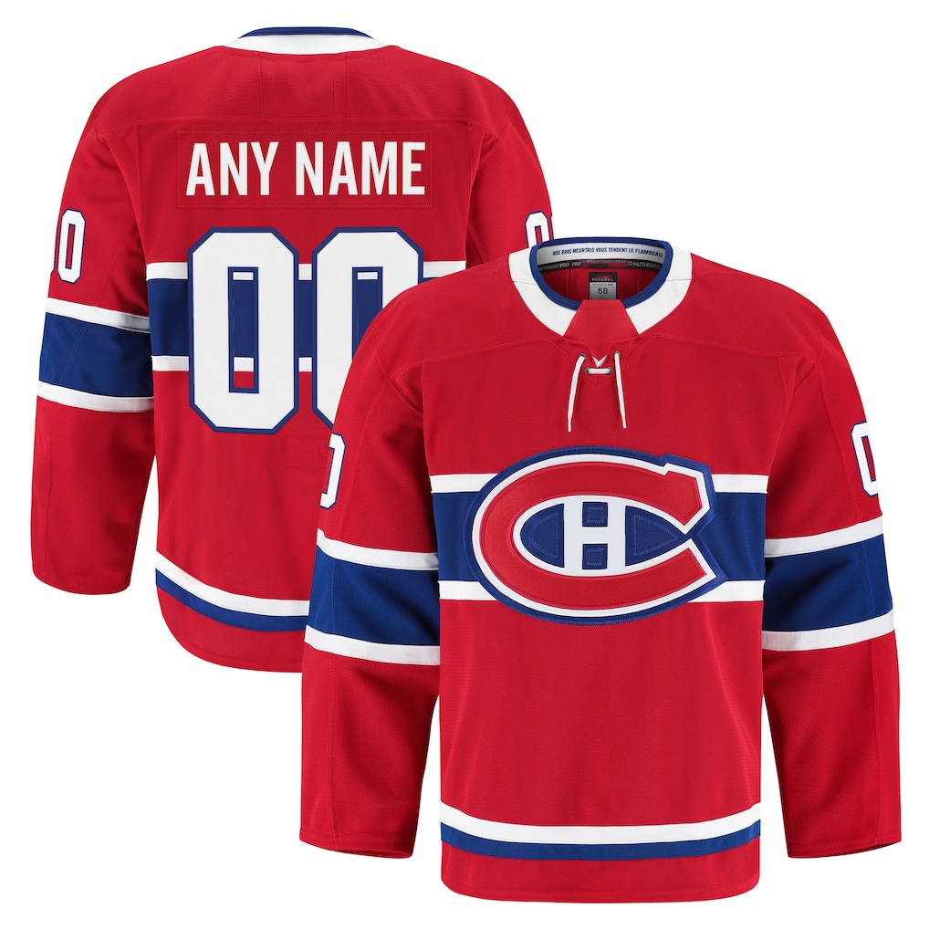 Fenge Custom Montreal Canadiens Red Home Authentic Pro Jerseys