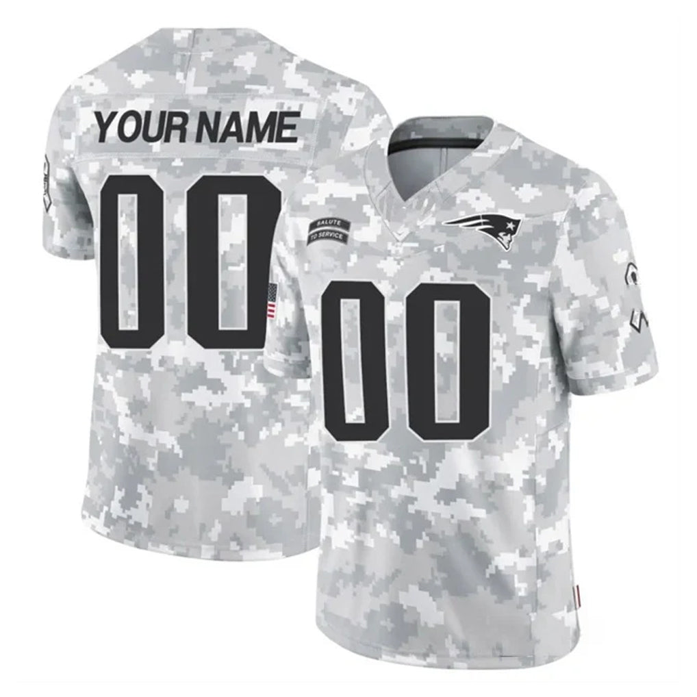 Fenge Custom NE.Patriots Arctic Camo Salute To Service Limited Game Any Name & Numbers Stitched Jerseys