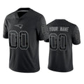 Fenge Custom NE.Patriots Black Reflective LImited Home Game Any Name & Numbers Stitched Jerseys