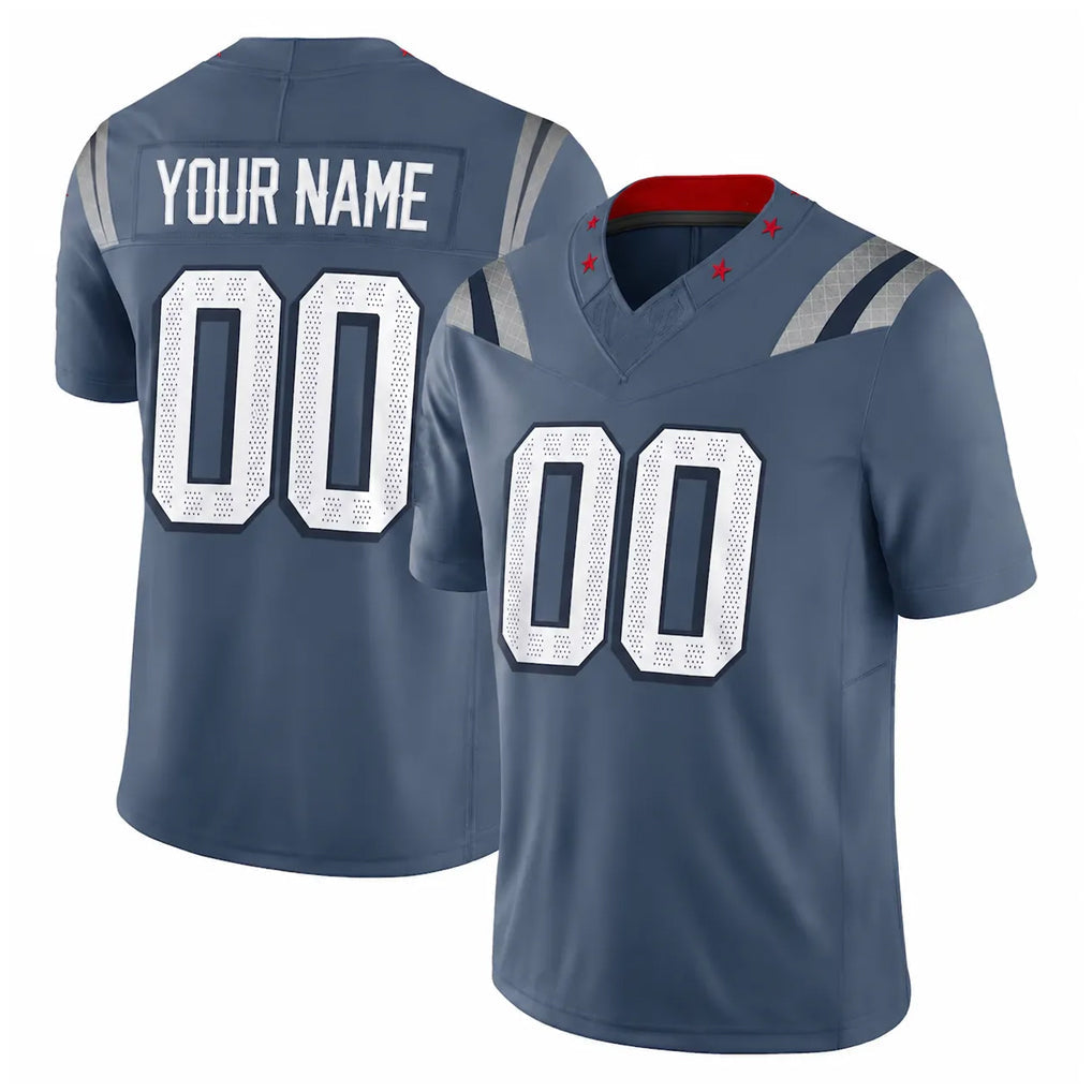 Fenge Custom NE.Patriots Blue Limited Rivalries Collection Home Game Any Name & Numbers Stitched Jerseys