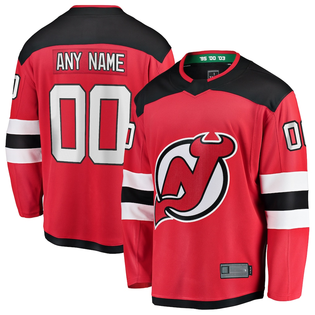 Fenge Custom N.Jersey Devils Red Home Breakaway Jerseys