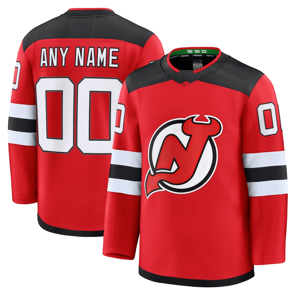 Fenge Custom N.Jersey Devils Red Home Premium Jerseys
