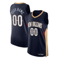 Fenge Custom NO.Pelicans Navy 2021-2022 Diamond Authentic Stitched Jerseys- Icon Edition
