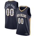 Fenge Custom NO.Pelicans Navy Swingman Stitched Jerseys- Icon Edition
