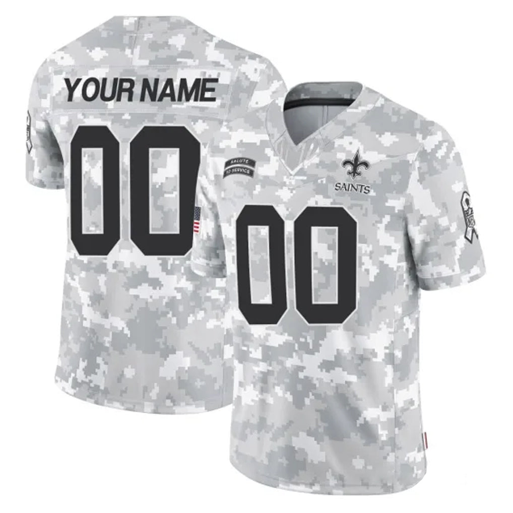 Fenge Custom NO.Saints Arctic Camo Salute To Service Limited Game Any Name & Numbers Stitched Jerseys