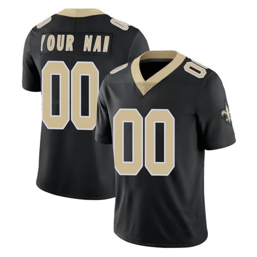 Fenge Custom NO.Saints Black Limited Vapor Untouchable Home Game Any Name & Numbers Stitched Jerseys