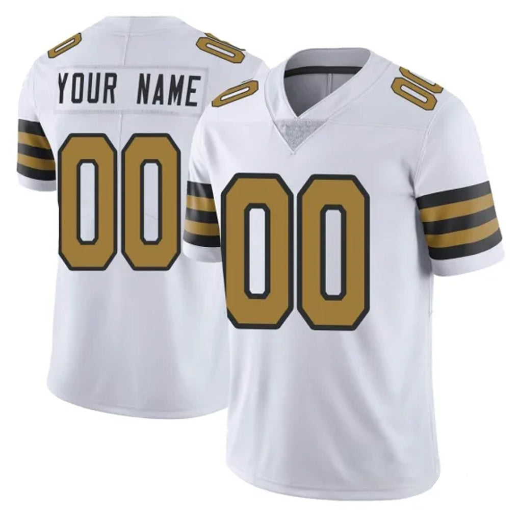 Fenge Custom NO.Saints White Limited Color Rush Home Game Any Name & Numbers Stitched Jerseys