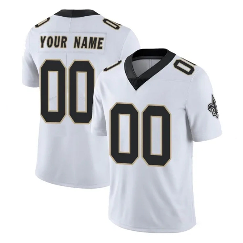Fenge Custom NO.Saints White Limited Vapor Untouchable Home Game Any Name & Numbers Stitched Jerseys