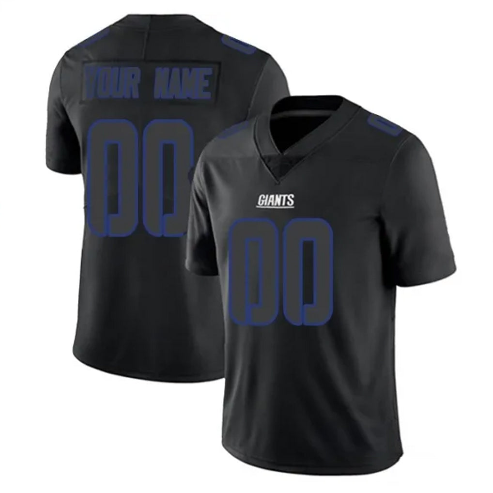 Fenge Custom NY.Giants Black Impact Limited Home Game Any Name & Numbers Stitched Jerseys