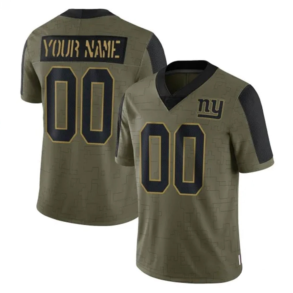 Fenge Custom NY.Giants Olive Salute To Service Limited Game Any Name & Numbers Stitched Jerseys