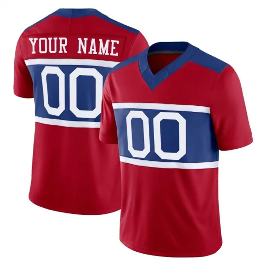 Fenge Custom NY.Giants Red Century Vapor F.U.S.E. Home Game Any Name & Numbers Stitched Jerseys