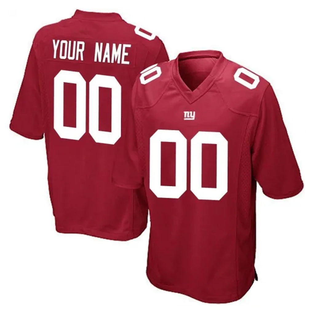 Fenge Custom NY.Giants Red Home Game Any Name & Numbers Stitched Jerseys