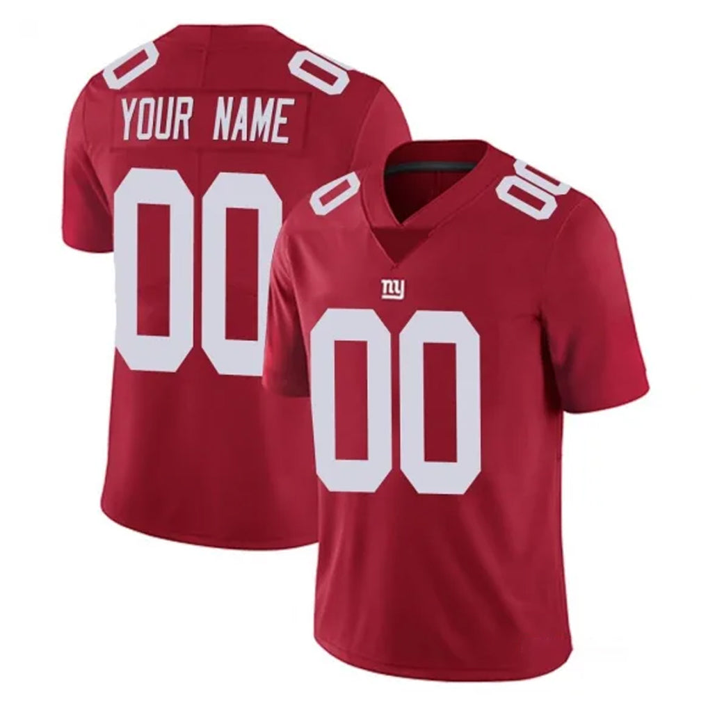 Fenge Custom NY.Giants Red Limited Vapor Untouchable Home Game Any Name & Numbers Stitched Jerseys