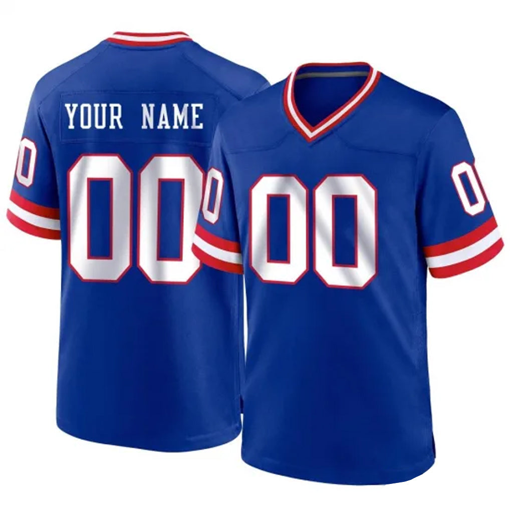 Fenge Custom NY.Giants Royal Classic Home Game Any Name & Numbers Stitched Jerseys