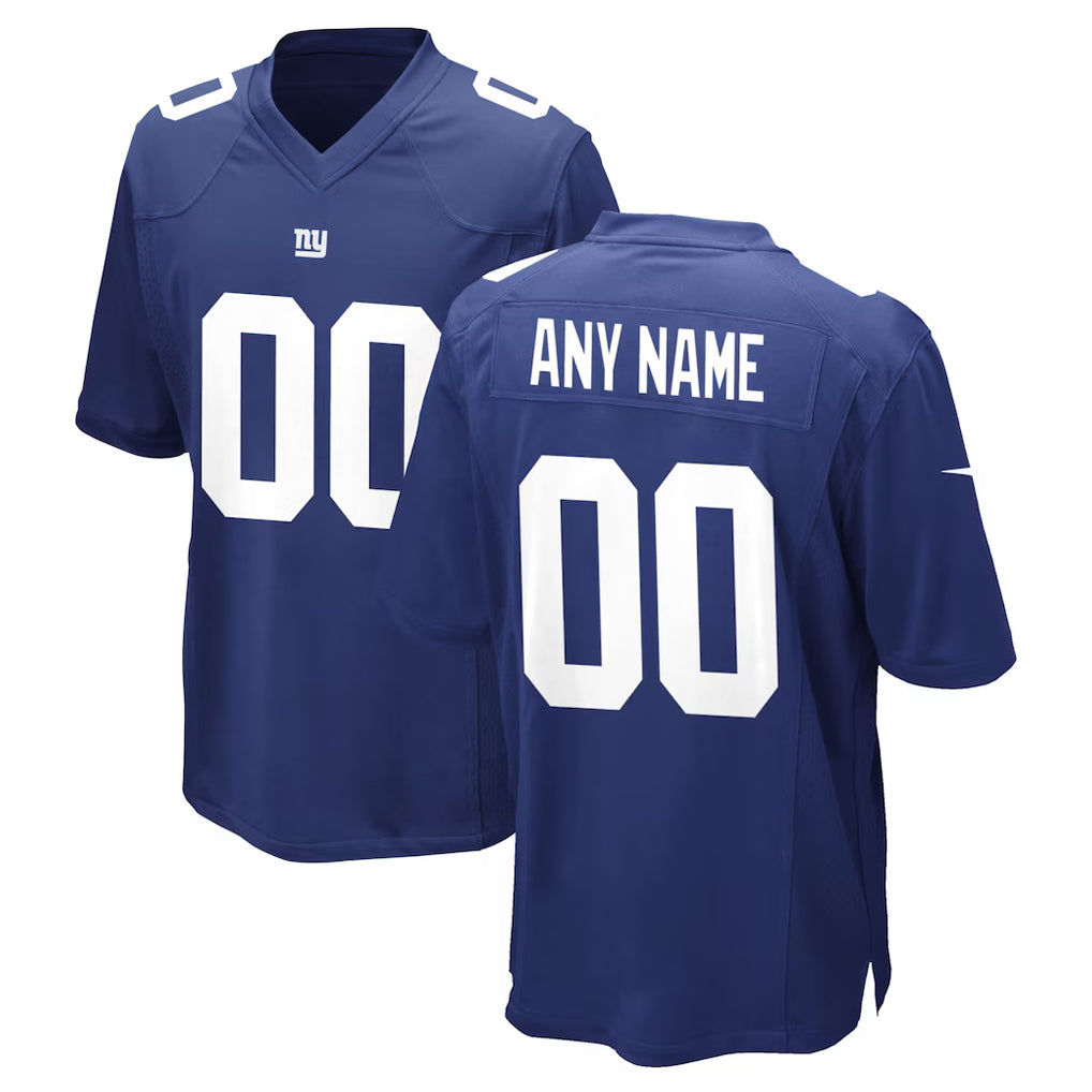 Fenge Custom NY.Giants Royal Home Game Any Name & Numbers Stitched Jerseys