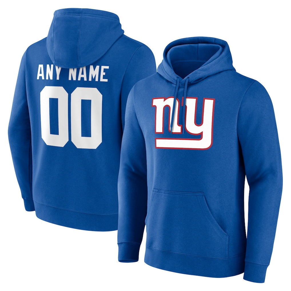 Fenge Custom NY.Giants Royal Pullover Hoodies Limited Game Any Name & Numbers Stitched Jerseys