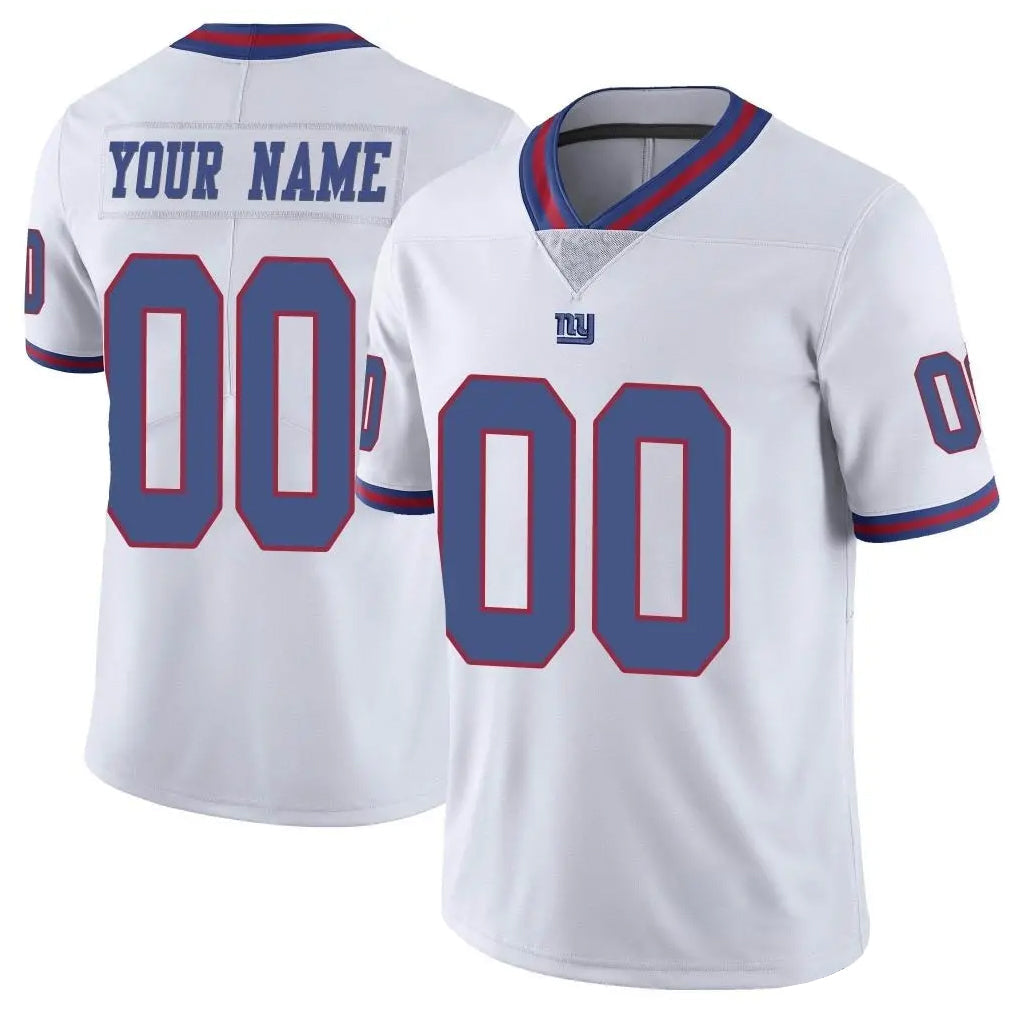 Fenge Custom NY.Giants White Color Rush Home Game Any Name & Numbers Stitched Jerseys