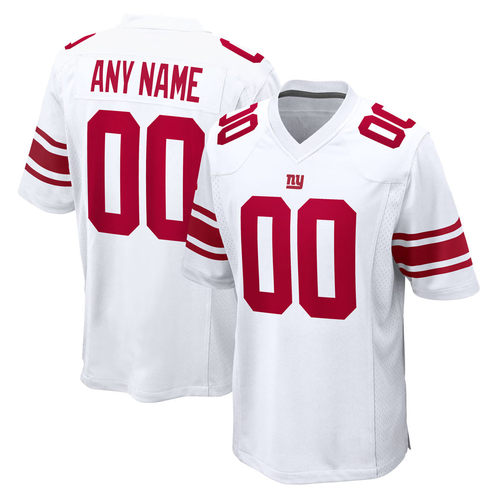 Fenge Custom NY.Giants White Home Game Any Name & Numbers Stitched Jerseys
