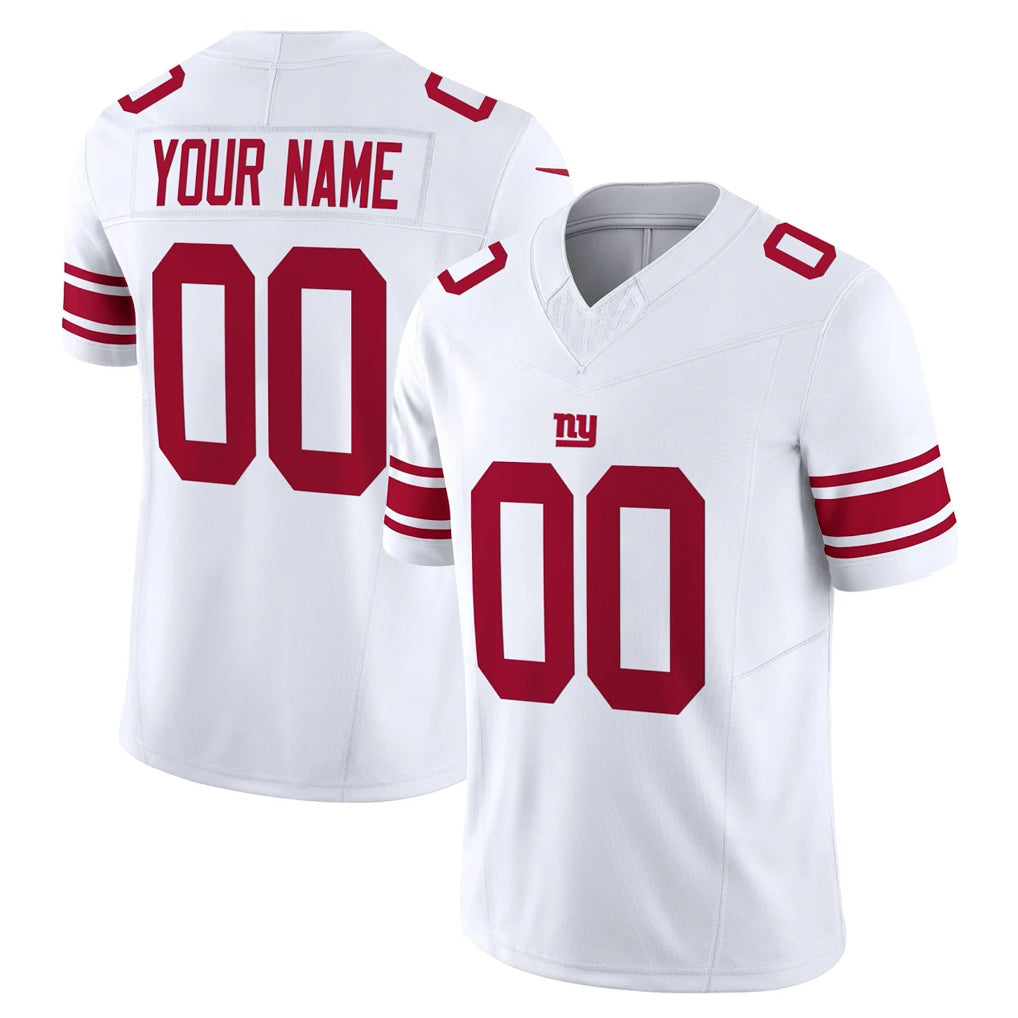 Fenge Custom NY.Giants White Limited Vapor F.U.S.E. Home Game Any Name & Numbers Stitched Jerseys