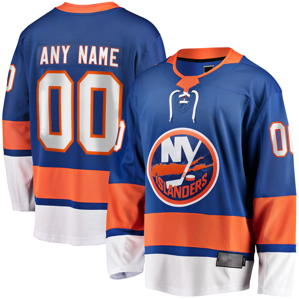 Fenge Custom NY.Islanders Blue Breakaway Jerseys