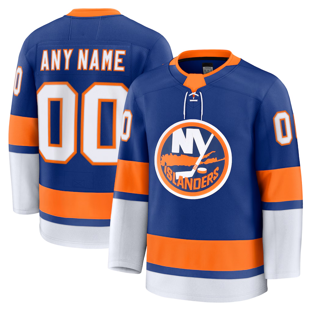 Fenge Custom NY.Islanders Royal Home Premium Jerseys