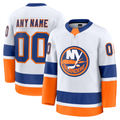 Fenge Custom NY.Islanders White Away Premium Jerseys