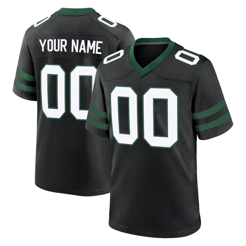 Fenge Custom NY.Jets Black Legacy Home Game Any Name & Numbers Stitched Jerseys