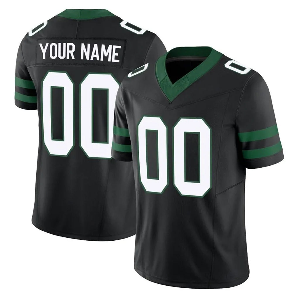 Fenge Custom NY.Jets Black Limited Legacy Vapor F.U.S.E. Home Game Any Name & Numbers Stitched Jerseys