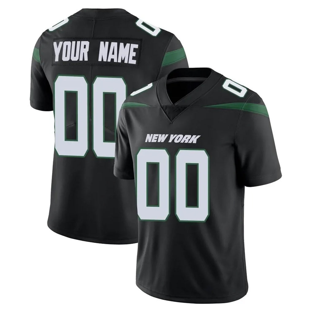 Fenge Custom NY.Jets Black Limited Vapor Home Game Any Name & Numbers Stitched Jerseys