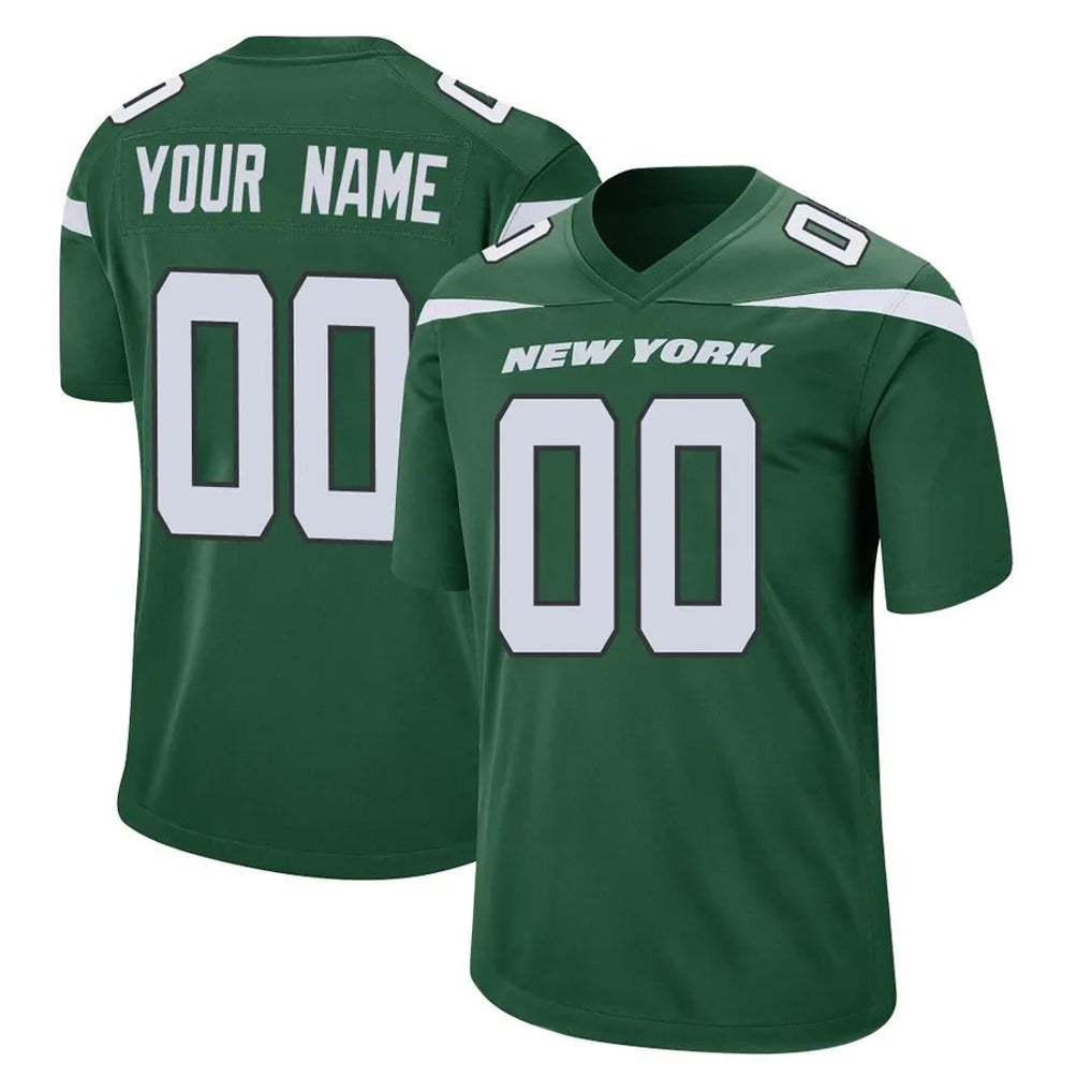Fenge Custom NY.Jets Green Home Game Any Name & Numbers Stitched Jerseys