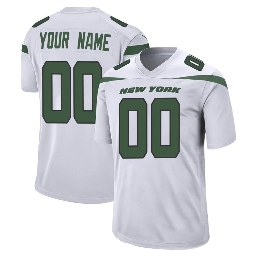 Fenge Custom NY.Jets White Spotlight Home Game Any Name & Numbers Stitched Jerseys