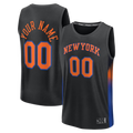 Fenge Custom NY.Knicks  Black Fast Break Jerseys - Icon Edition