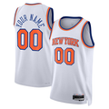 Fenge Custom NY.Knicks White Swingman Jerseys - Association Edition