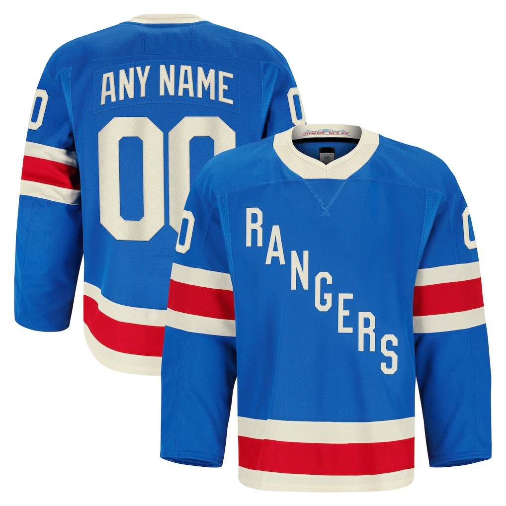 Fenge Custom NY.Rangers Blue Centennial Authentic Pro Jerseys