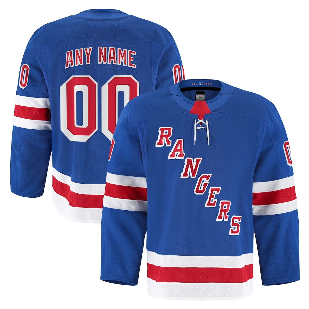 Fenge Custom NY.Rangers Royal Home Authentic Pro Jerseys